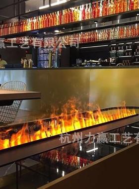 子壁炉仿真火焰柜灯装电饰取暖器家用火电视80702墙嵌入式假炉芯