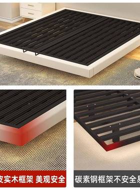 悬床双人浮床床dmdm欧式简约现主代单人床卧铁艺榻榻米铁床钢架床