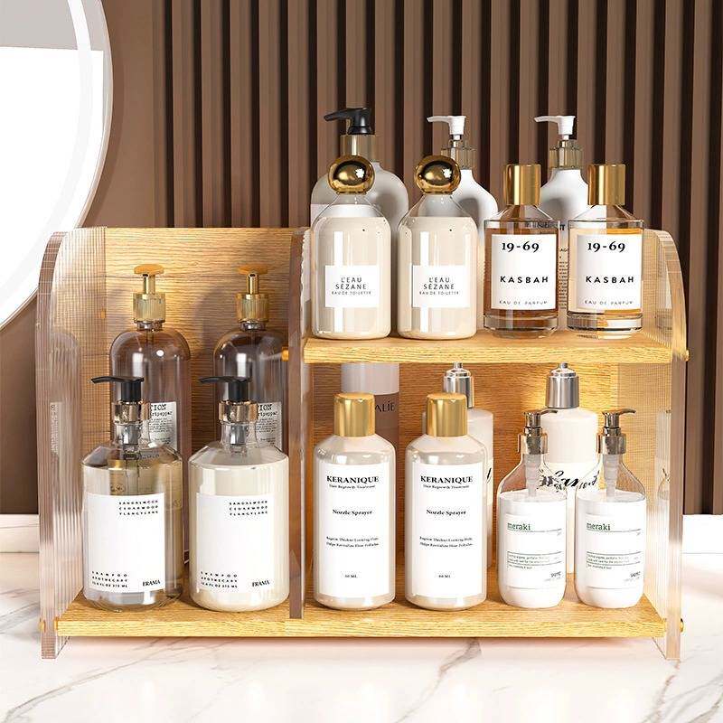 洗漱台置物架台面收纳架浴室护肤用品储物架厕所洗手间桌面放置架