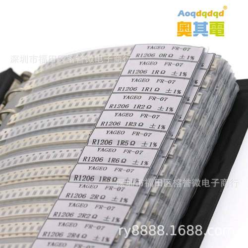 1%400种阻值贴片电阻本0020600080526QGV电4阻本1样品本