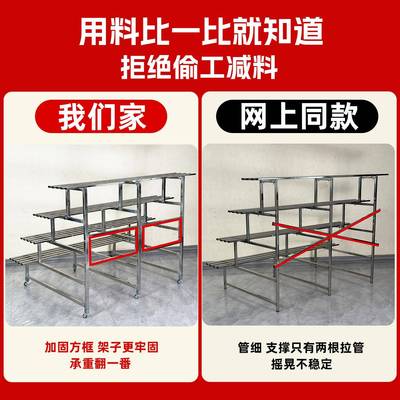 架阳地台不锈钢花架子置物架庭多EJY肉阶梯落式植物花架客厅院花