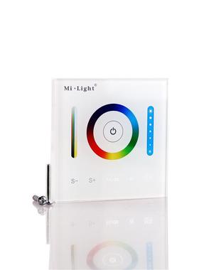 mil控ight2.触4G能摸rg智bw灯带灯条p386型壁式面板灯具调光制器