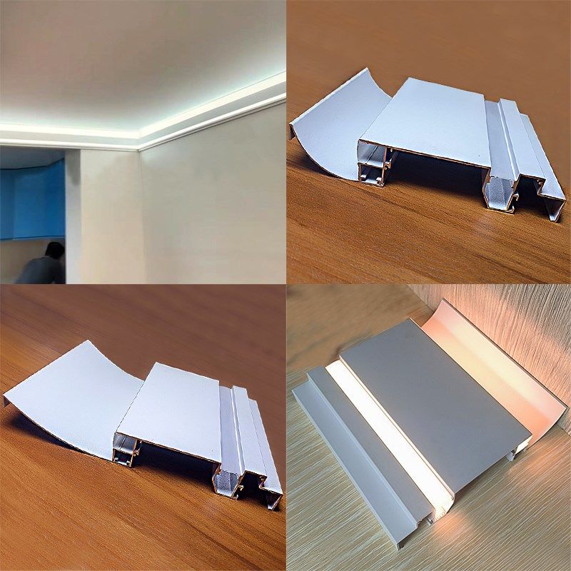 发光顶角线明装免吊顶双眼皮线型灯一体线型灯槽线条灯客厅天花灯,家装灯饰光源,室内LED灯带,淘宝优惠券,粉丝福利购,淘宝优惠卷