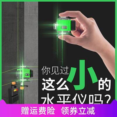 莱赛12线水平仪高精度强光细线红外线激光自动调平绿光德国迷你