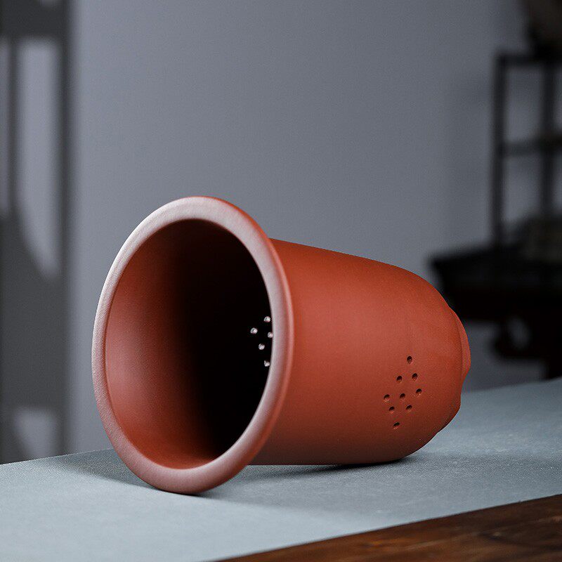 宜兴紫砂花盆精品花盆兰花盆桌面绿植古典花盆手工刻绘圆形