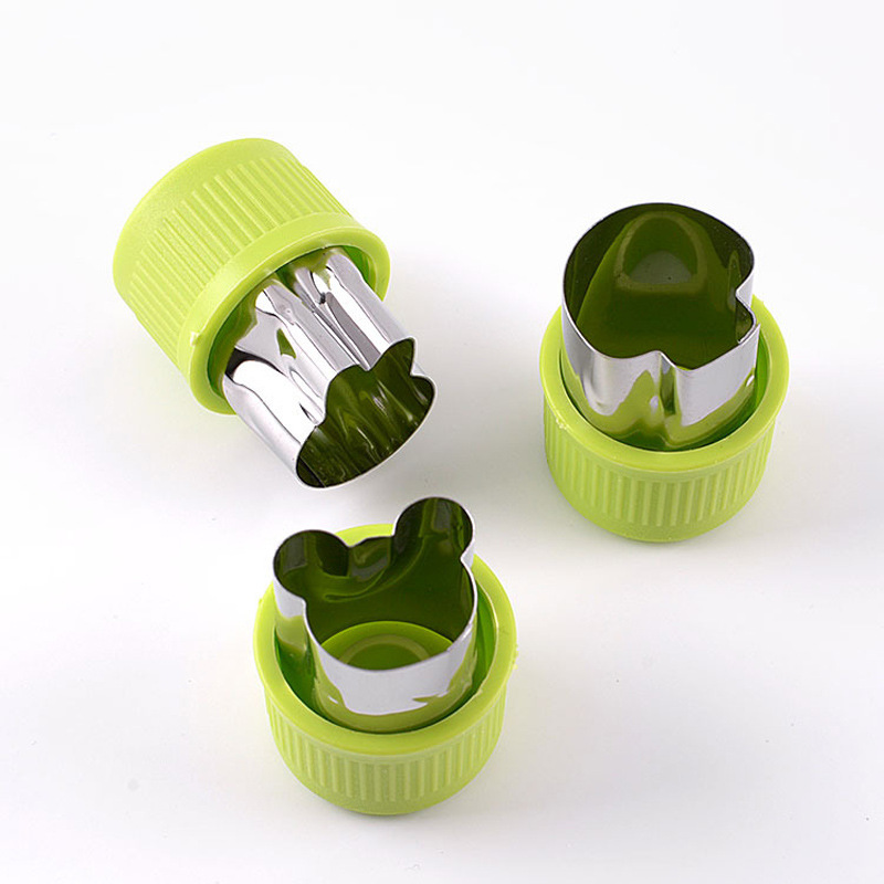 不锈钢蔬菜水果印花护手切花器蝴蝶面模具面食造型压花切模9件