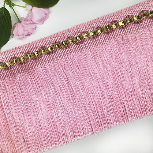 13公分金线弯边龙须窗帘下摆加长流苏穗子辅料沙发布艺装饰配件