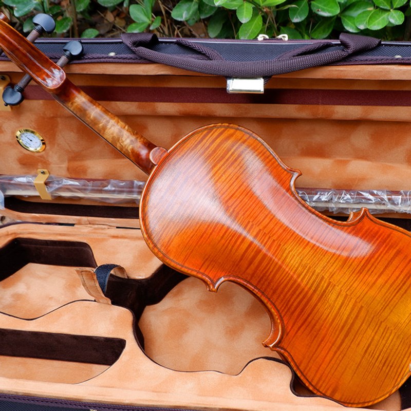 / 3/ 1/2 1/1/8意大利欧料枫木天然虎纹纯手工高档小提琴