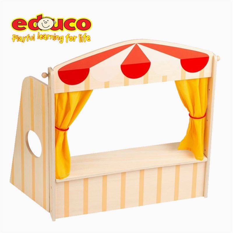 荷兰EDUCO 迷你桌面手偶剧场 儿童过家家玩具幼儿园舞台表演道具