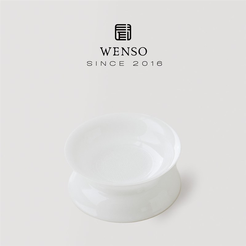 闻说冰玉白瓷茶滤 羊脂白釉过滤器滤网茶叶过滤功夫茶具茶漏配件