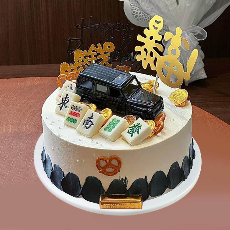 新款真糕模型卡通蛋蜡烛创意F979S9TJ奶摆油塑胶橱窗件假蛋仿糕可