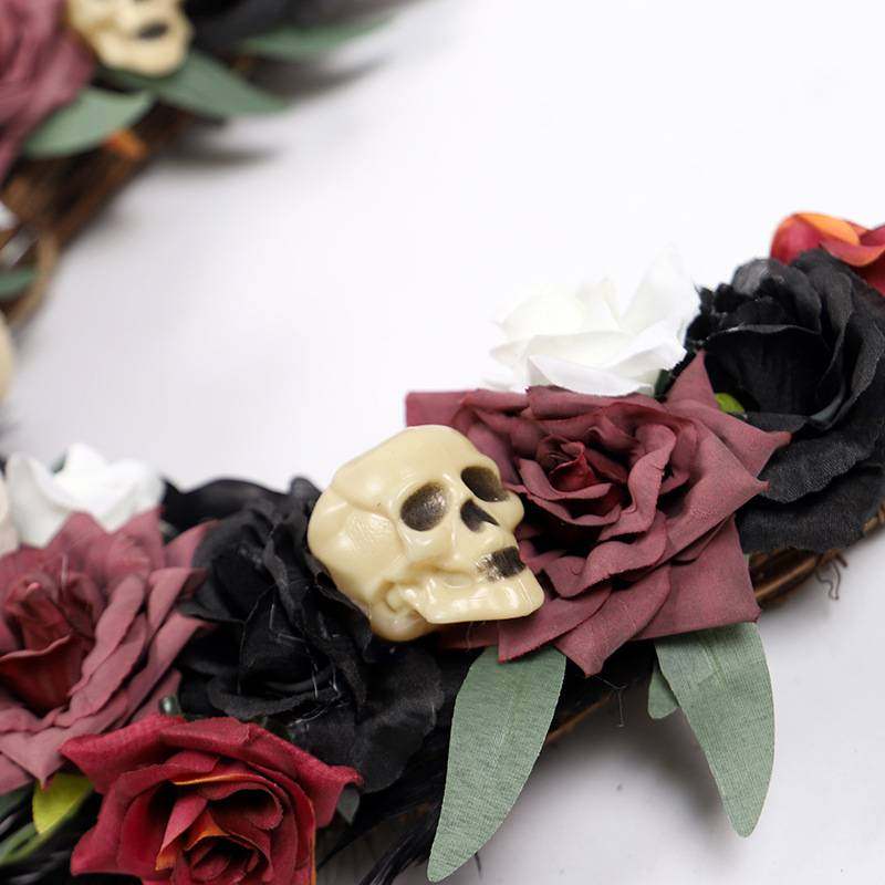 鸿禹 万圣节骷髅玫瑰月亮门挂家居客厅装饰挂件万圣节花环亚马逊,玩具/童车/益智/积木/模型,垂直悬浮玩具,淘宝优惠券,粉丝福利购,淘宝优惠卷