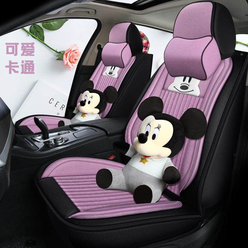 卡通艺汽车座套四季全包哈弗H1哈弗H9哈弗H哈弗H58亚麻围布NJB女