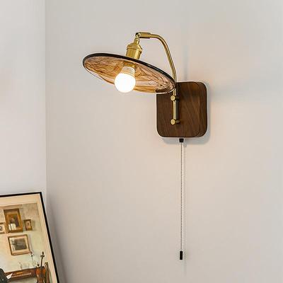 法厅式实木古珀光壁床灯客卧室头玄关日中式复77895古民宿灯casa