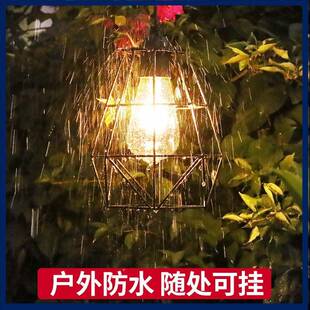 颖朗太能阳亮吊灯户外防庭院水YL008-3A花园栅栏伞架家用挂灯超LE