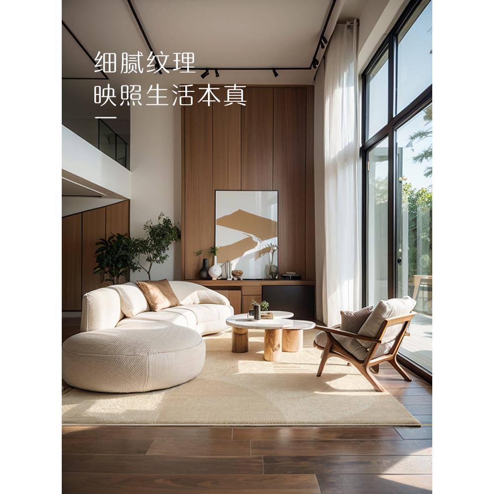 地毯客厅20Fhhxuxqu油2新款轻奢沙发家用奶风卧室床边5加?厚天津