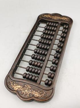 花古韵斋仿古铜摆件铜算盘家AL634371居书房算摆设古玩铜器收藏边