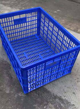 NRJ104*70蔬45*塑50大号pp料框蓝色菜萝超市运输框长方形塑料框