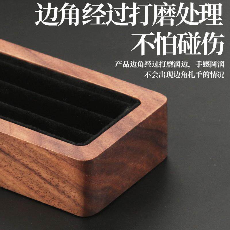 奏斯吉他拨片架收纳盒实木底电弹EEU演出贝民谣收纳座日式拨片持