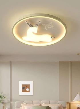 卧代室吸约顶灯现主简led女孩子儿童房灯奶油风卡通动物卧房97016