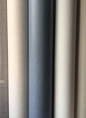 亚光卧室客厅客房284麻布自粘墙壁纸vc纸p装饰贴膜素纹色波音软