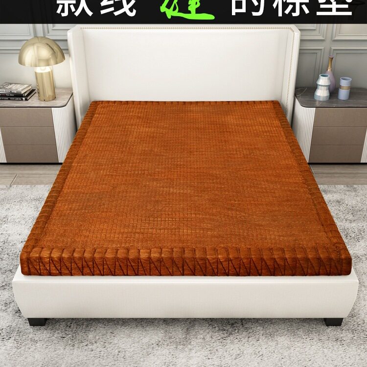 天然纯山棕床垫加硬老人儿童护脊无胶全手工折叠薄粽榈垫椰棕