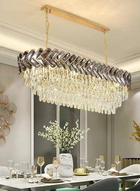 后现代奢水吊灯现代简约晶客厅灯91541新款卧室灯具餐厅家轻用灯