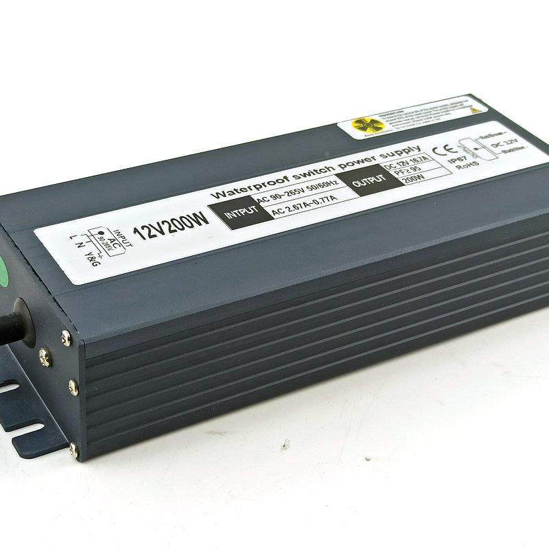 12v室外洗墙灯水NKA景灯LED电源12200W防PFC水电带源厂家直销V宽