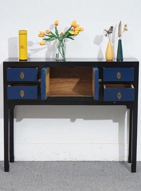 满意中式玄17862多关台高脚柜多能色功简约复古子小姐柜梳妆桌子