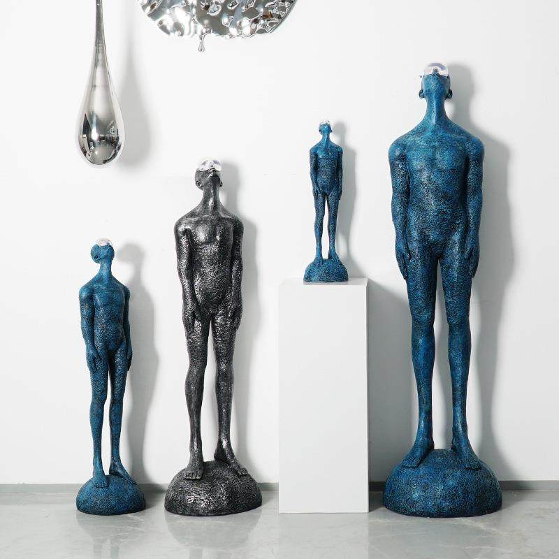 酒店商场现抽象艺术物雕大塑摆件样板房售楼OSM处代落地装饰人品