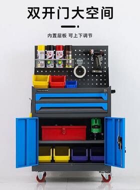 工车工具柜移间动多具功能车修维修柜RBY小推车汽铁皮五金工具工