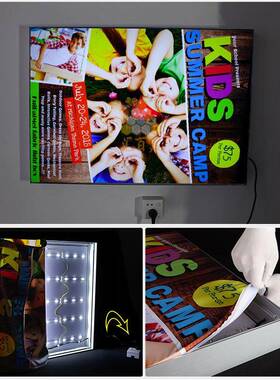 5/6/8/10免接线220Vled无超薄卡布箱框天花软膜箱服饰橱窗灯广灯