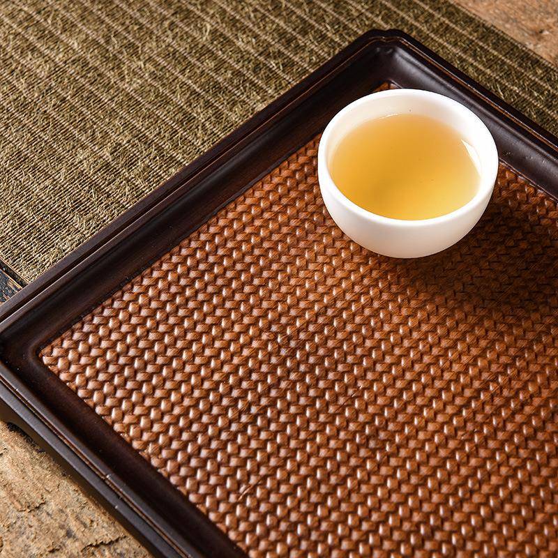 重干泡竹952盘承长茶盘圆形方形小茶台家用茶托盘简约日式复古壶