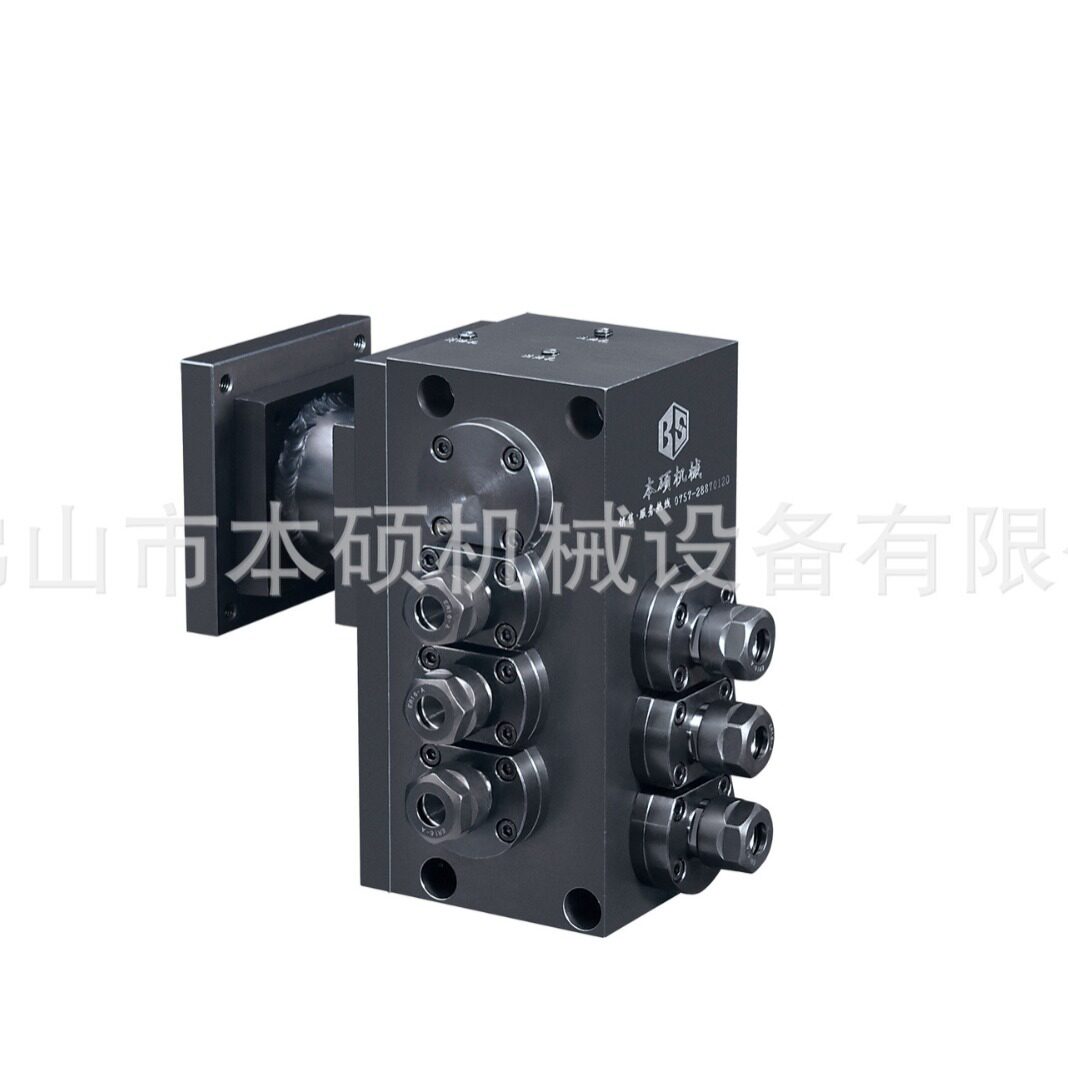 ER16交叉3+3数控车铣复合动力头