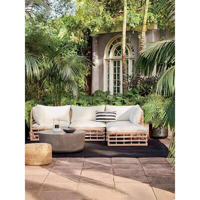 户外藤藤阳编沙发露台休闲庭院民宿别墅室外花园S1248防水防晒天