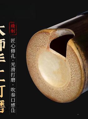 鸣紫竹八孔洞箫初学者箫众声全套初学入门ZOP古风长洞箫专业级小