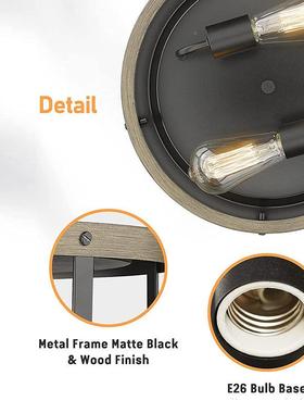 贸易工业风美式吸顶灯复古乡厅村65622天客厅卧室花餐板灯具