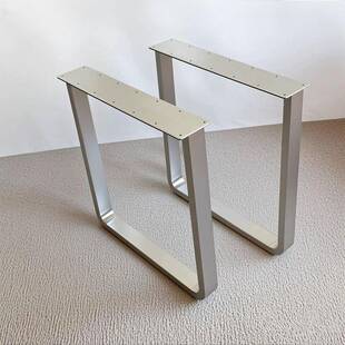 锈钢桌子腿实木大板支架桌脚餐支脚岩不板支架吧台腿IOE撑腿台书