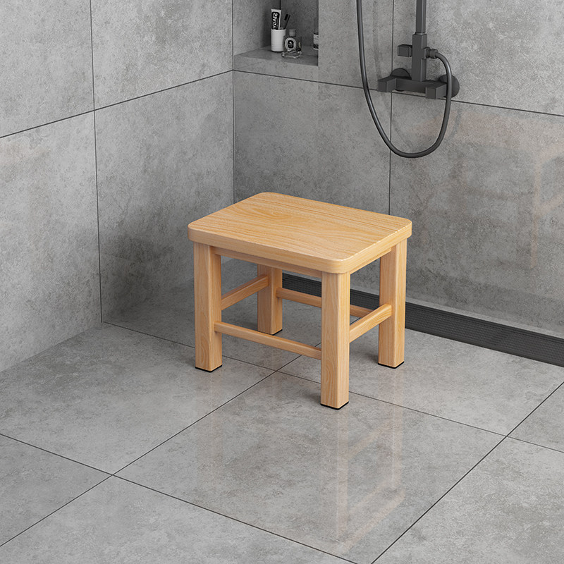 家用卫生间洗澡洗脚用的实木小凳子矮凳宝宝儿童浴室用防滑小板凳