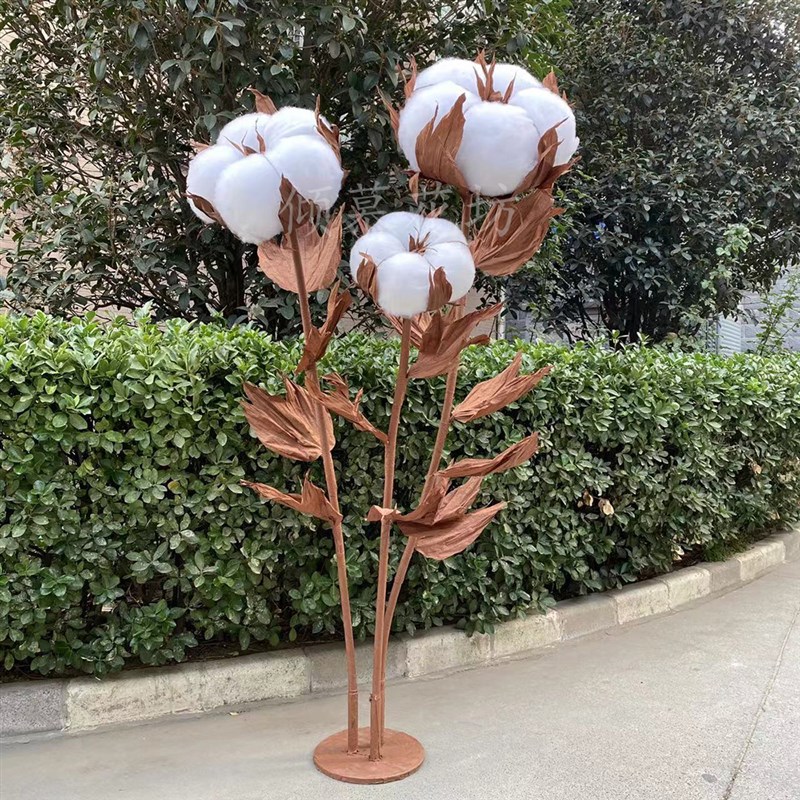 大型立体式手工仿真棉花婚礼路引橱窗美陈舞台道具婚庆摄影纸艺花