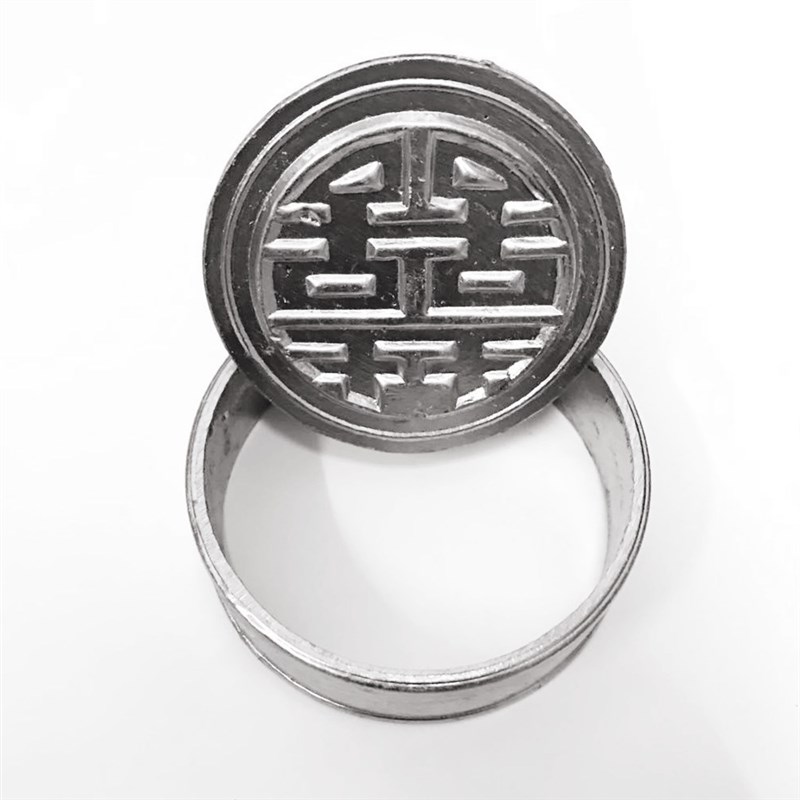 广西藤县太平米饼印手工烘焙烹饪模具中式DIY器具喜福字各1