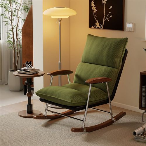 复古摇摇椅大人躺椅阳台休闲可睡可躺休闲靠背摇椅懒人沙发单人椅