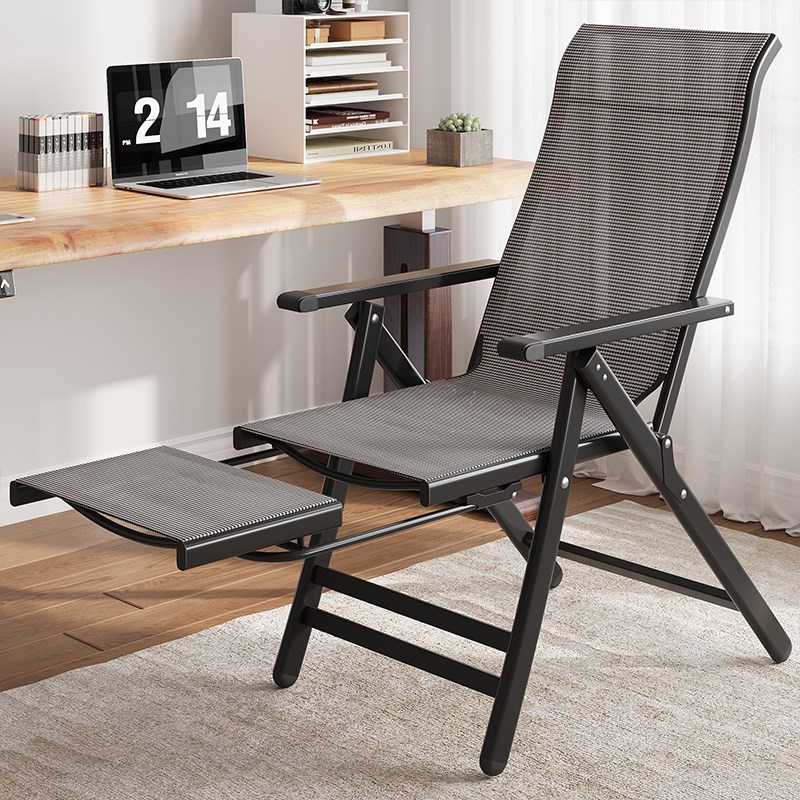 躺椅折叠可坐可躺办公室两用午睡午休阳台家用休闲沙发懒人靠背椅