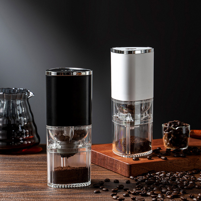 新款家用无线电动磨豆机便携式磁吸式小型充电研磨器手冲咖啡器具