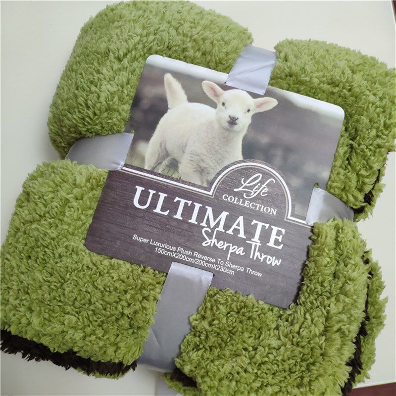 秋冬加厚羊羔绒毯双层办公室宿舍午睡盖毯单双人法兰绒珊瑚绒毛毯