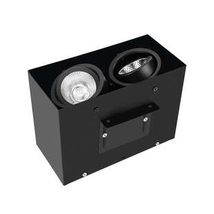 铝材方通LED灯格栅吊顶led方通灯单头双头明装射灯30W商场方形灯