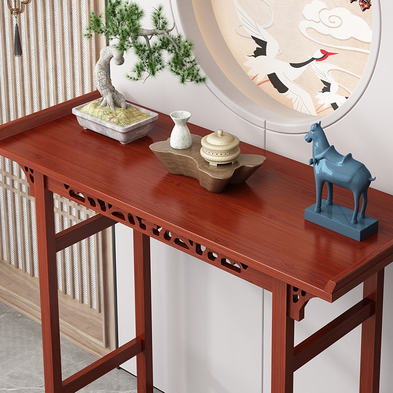中式婚礼桌子靠墙玄关桌订婚桌婚庆公司复古长条案条几供桌玄关台