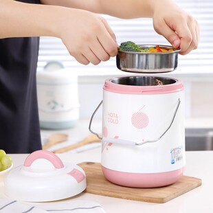 日系大容量保温桶热水瓶胆饭盒不锈钢胆提锅上班族学生保温送饭装