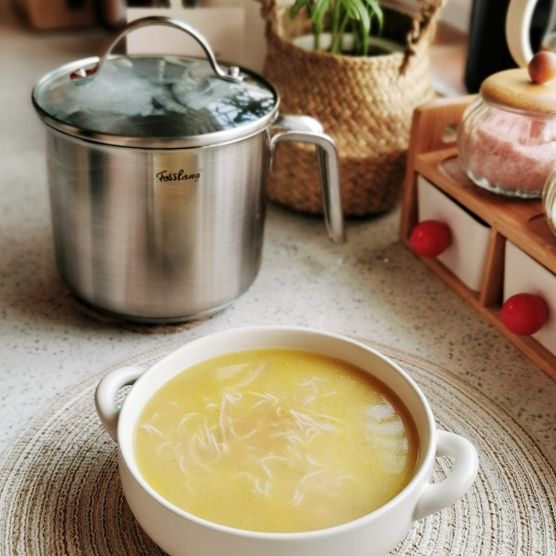 出口30不锈钢1CM热奶锅煮豆浆小锅宝宝辅食面条锅滤嘴