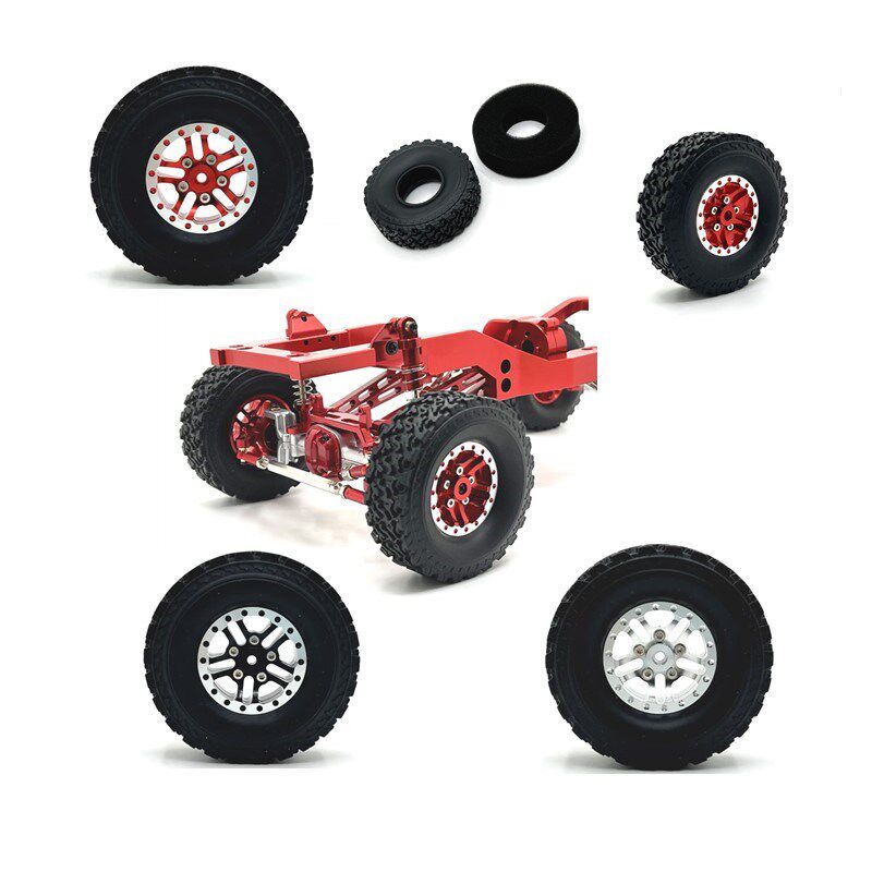 莽牛1/12 顽皮龙 1/16 JJRC 飞宇 遥控车 金属升级 四驱夹胎车轮